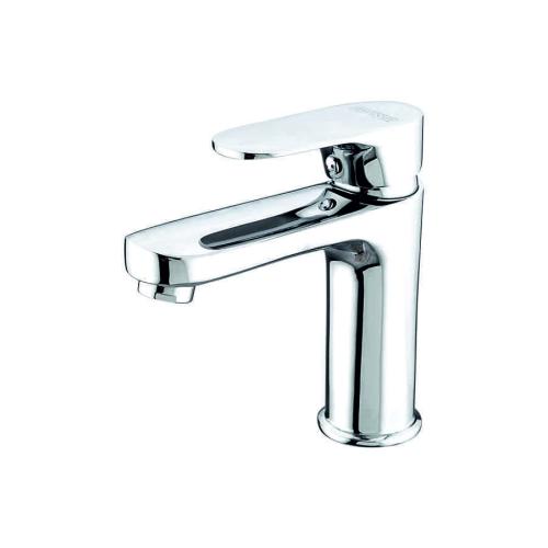 Single Liver Basin Mixer with 450mm Long SS Braided Hose Chrome